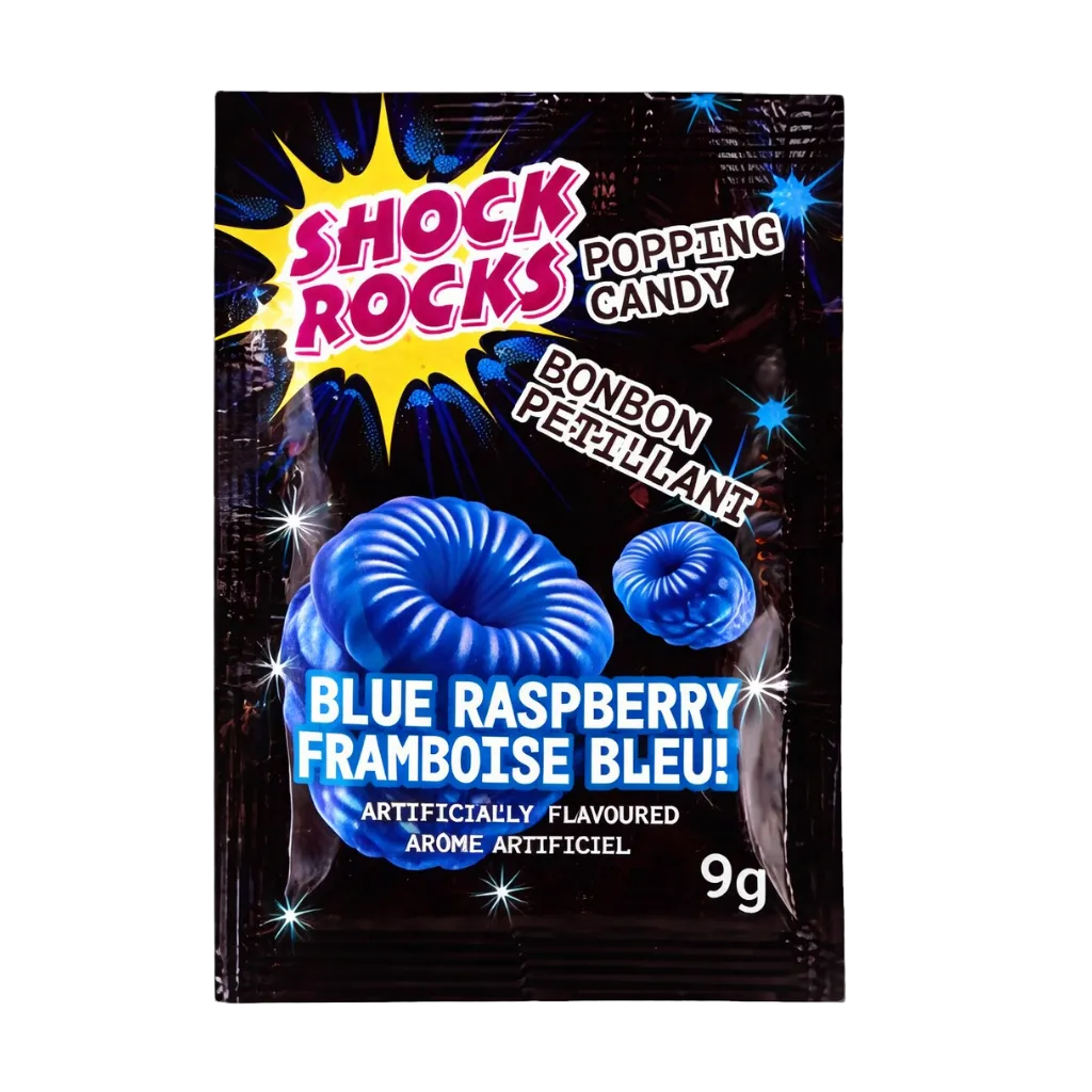 Shock Rocks Blue Raspberry