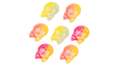 BUBS Sour Fruit Lemon Mini Skulls