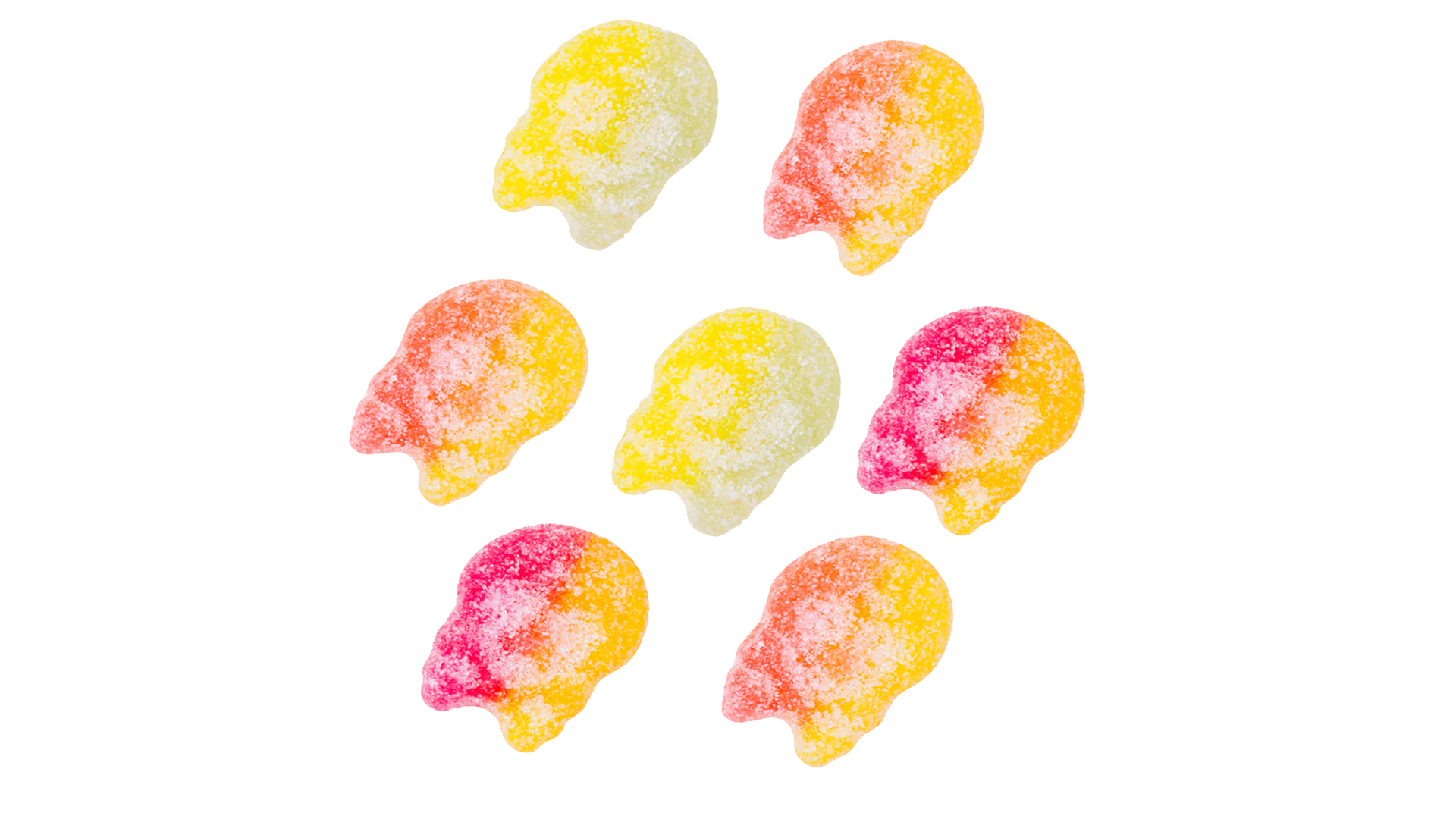 BUBS Sour Fruit Lemon Mini Skulls