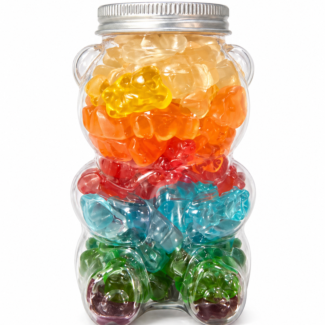 Rainbow Gummy Bear Jar
